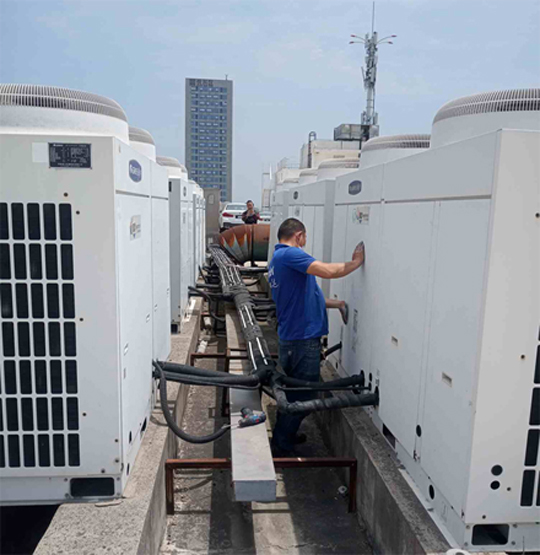 华龙中央空调制热和不制冷系统维修方法